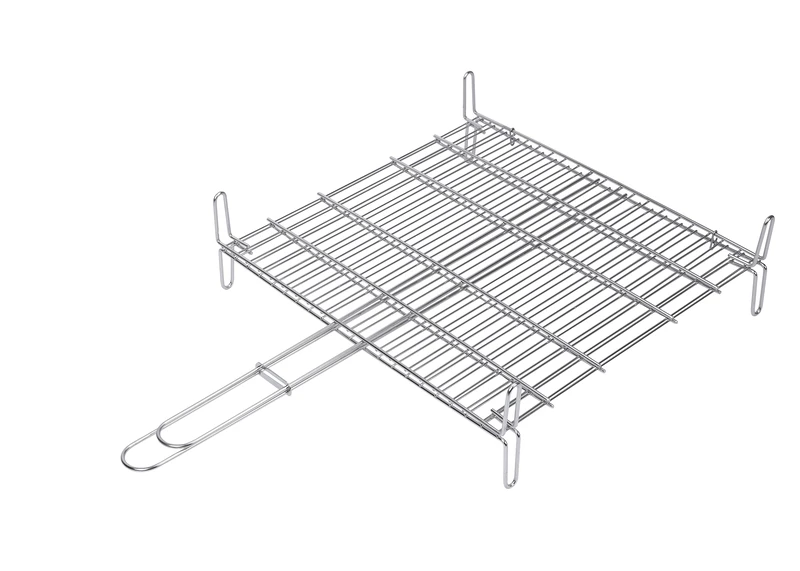 SAUVIC 02682 35 x 40 cm 18/8 Double Stainless Steel Grill Rack - Silver