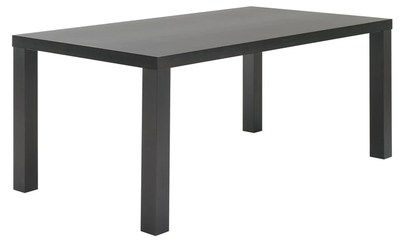 TemaHome Wood Honeycomb Panel Multi-Square Legs 160 cm with Wenge Beech Veneer Stained Black, 160 x 80 x 72 cm, Black