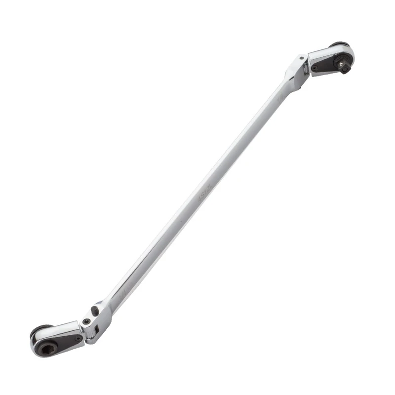 EZRED 4S12L 12-inch Chrome Quarter Stick with Locking Flex Heads, Combination 1/4" Square Drive & Magnetic Bit Drive
