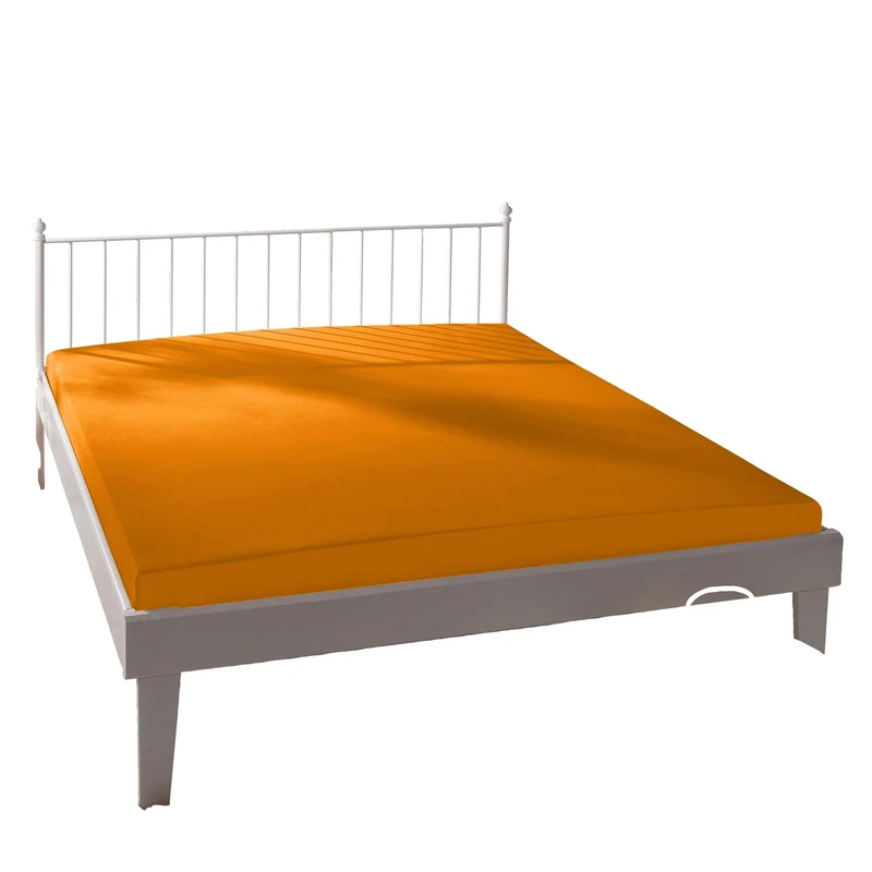 Bassetti 9222255 Fitted Sheet 301 Orange Cotton/Elastane 180 cm x 200 cm 200 cm x 220 cm