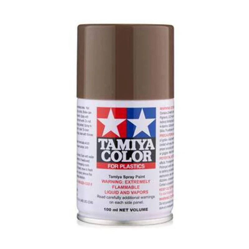 Tamiya 100ml TS-90 Brown Spray Paint - Model Building Accessory