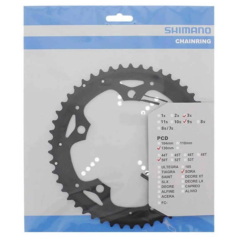 Shimano Plato 50D-D Sora - FC-3503 Negro Bike Crankset