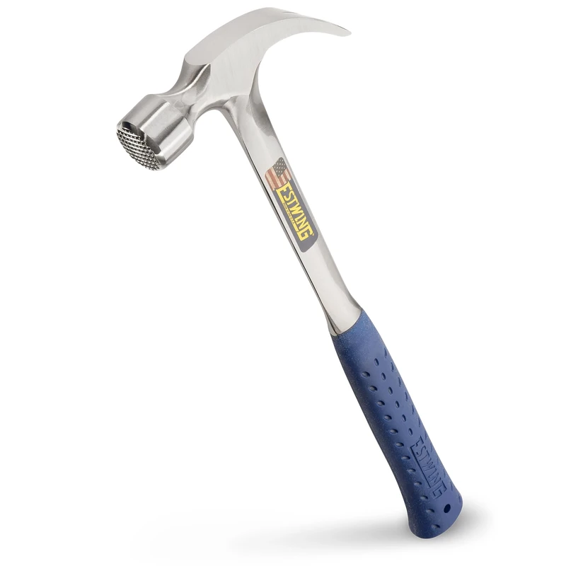 Estwing E3-22CM 22oz 16-inch Milled Face Framing Hammer with Vinyl Shock Reduction Grip