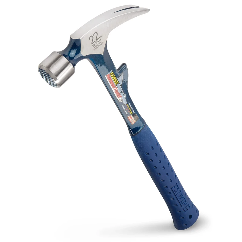 Estwing E6-22TM 22oz 13.5-inch Milled Face Hammertooth Hammer with Vinyl Shock Reduction Grip