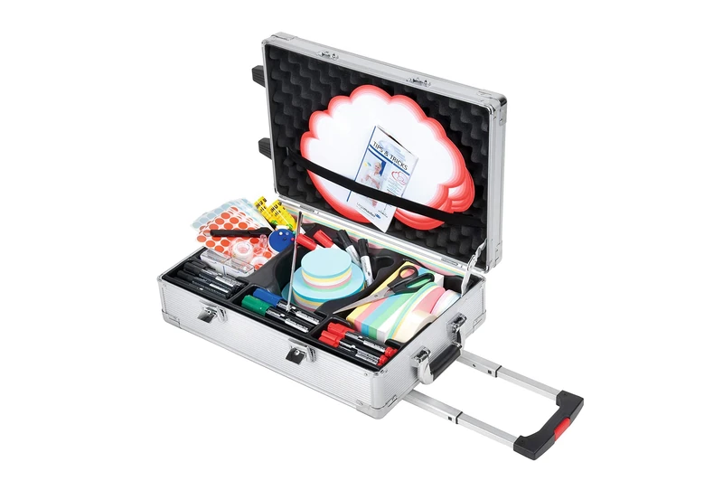 Legamaster Professional Mobile Workshop Case 3200-pcs - high quality trolley case with accessories for seminars, presentations and moderations - made of aluminium with wheels