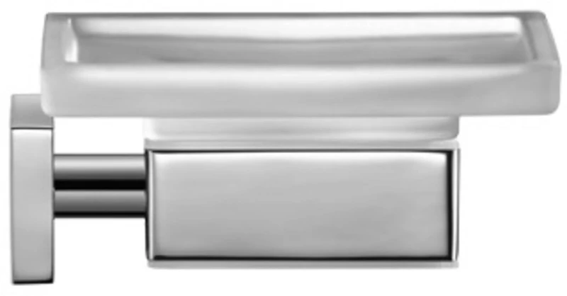 Duravit Soap Dish Square Wall Mounted Soap Holder Soap Dish in Chrome 11.5cm x 12cm