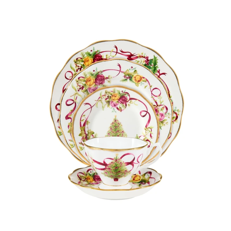 OCR Xmas Tree Dinnerware Set 5PCS