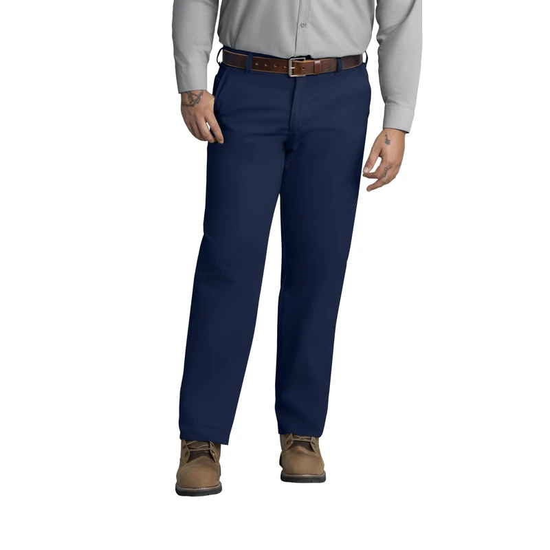 Red Kap Men's Stain Resistant, Flat Front Work Pants Utility, Navy, 58W x 32L