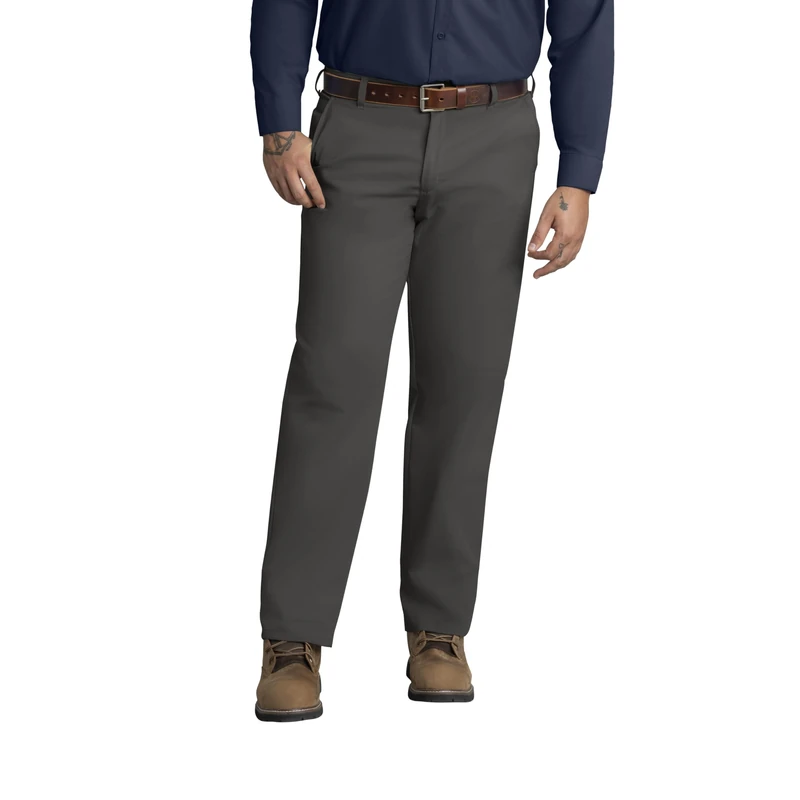 Red Kap Men's Wrinkle-Free Regular Fit Twill Blend Work Pants - Gray - 48W x 34L