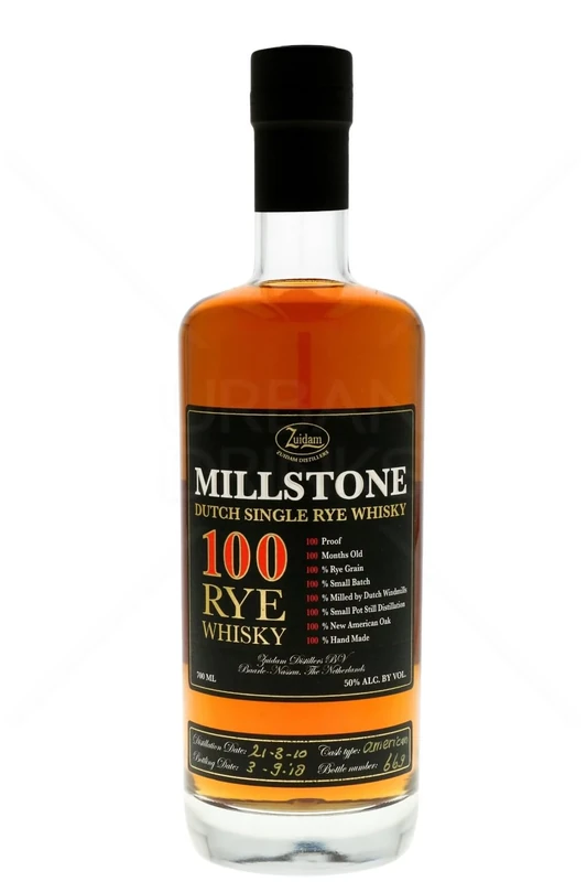 Millstone 100 Dutch Rye Whisky, 70 cl