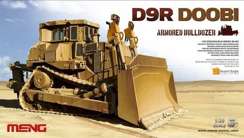 Meng 1:35 Scale D9R Armoured Bulldozer Model Kit (Multi-Colour)