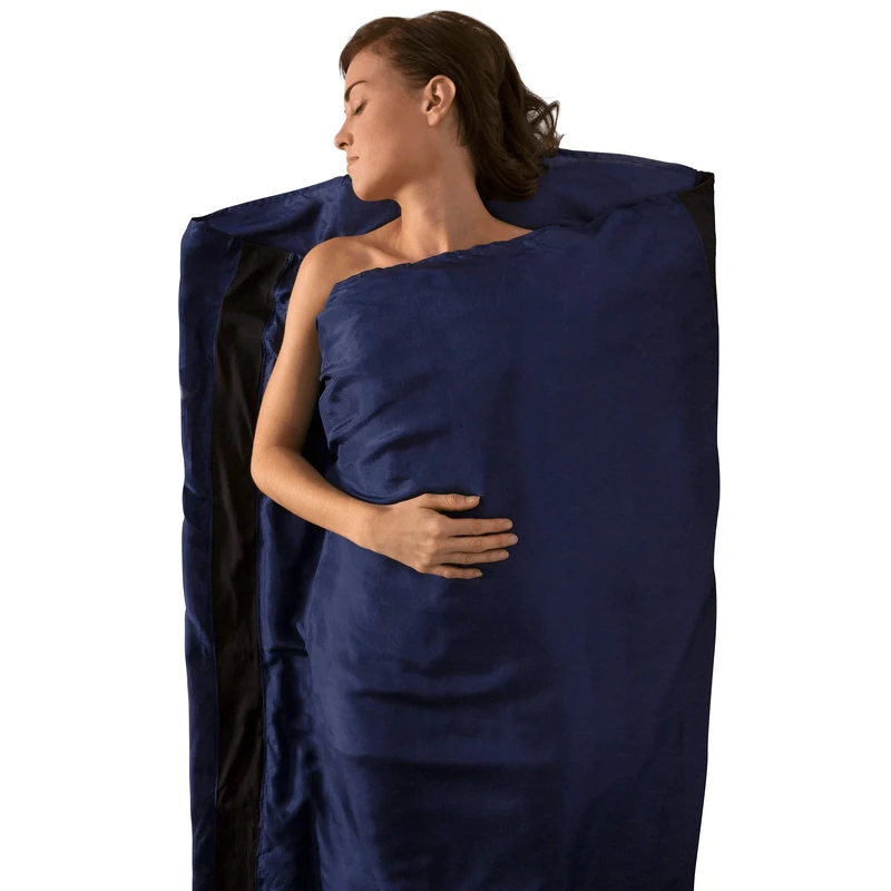 SEATO SUMMIT ASILKCSSTDNB Saco Sábana seda estándar right Azul Marino, Navy Dark Blue, Standard (Rectangular)