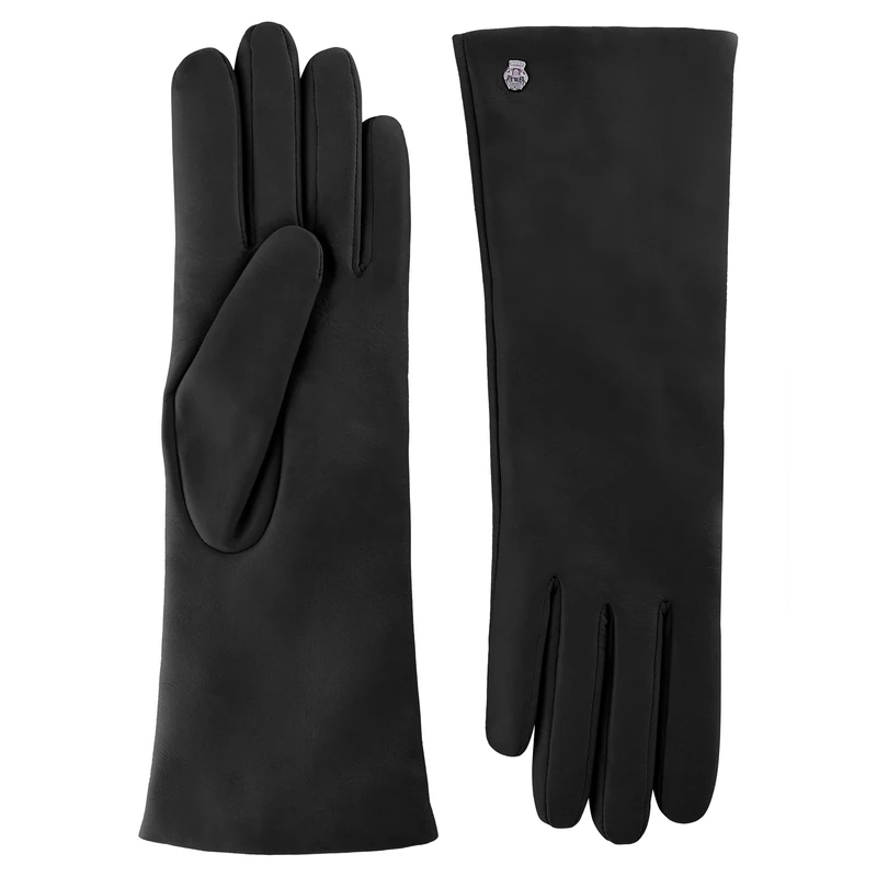 Roeckl Women's Edelklassiker Kaschmir Lang Gloves Not Applicable, Black (Black 000), 8
