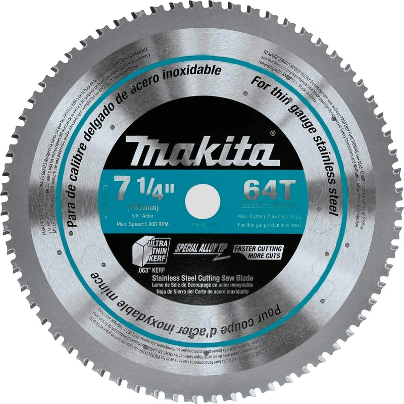 Makita A-95875 7-1/4-Inch 64T Stainless TCT Saw Blade