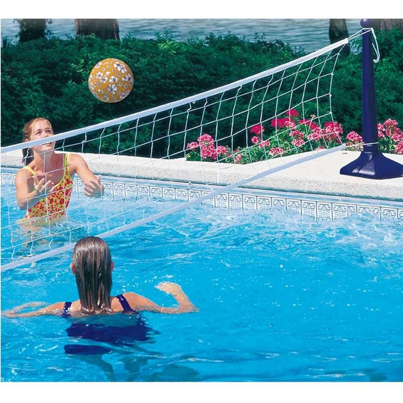 Kerlis 08231-Set of Volley Swimming Pool Net Extendible up to 7 m Weighted Feet Blue 8231