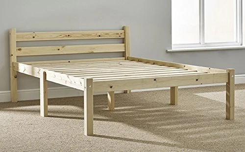 Strictly Beds and Bunks - Somerset Pine Bed Frame including Sprung Mattress (20cm), 4ft Double
