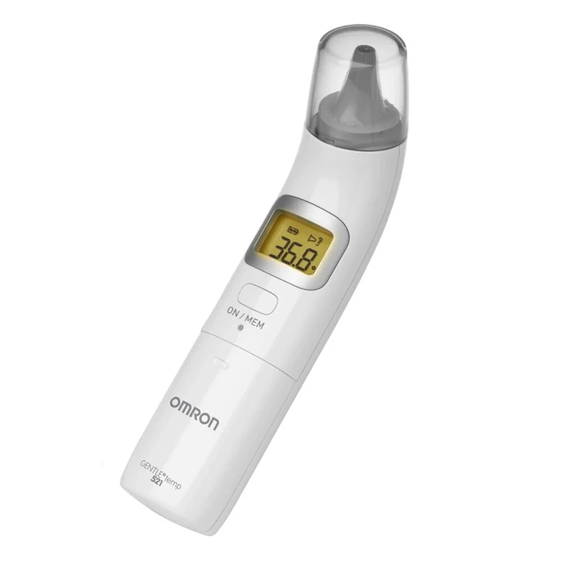 OMRON GentleTemp 521 Digital Ear Thermometer - 3-in-1 Measurement for Ear, Surface, and Room - For Adults and Kids - 1-Second Readings in Celsius and Fahrenheit with Backlight and 25-Reading Memory