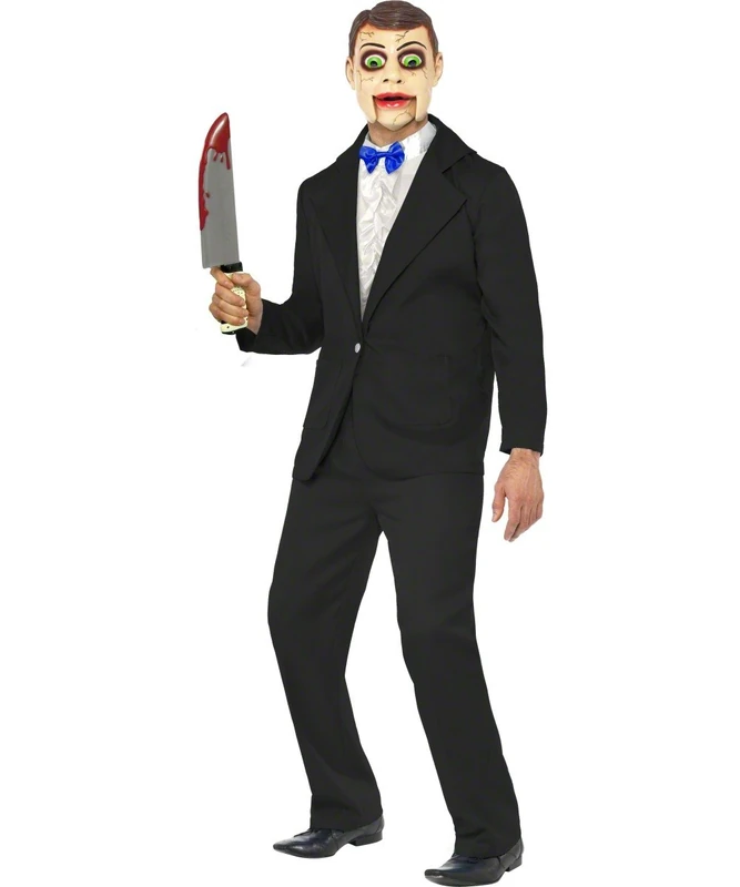 Smiffys Ventriloquist Dummy with Jacket and Mask (Large) - Image 1