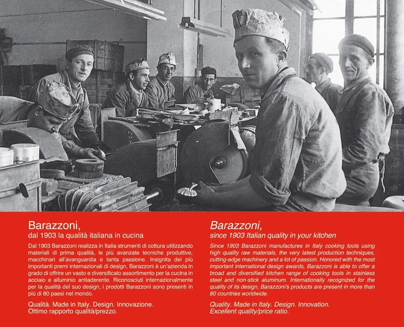 Barazzoni My Lady Saucepan, Stainless Steel 18/10, Thickness 1.2 mm, with Triple Bottom, Suitable for Induction, Claudio Bellini Design - Made In Italy