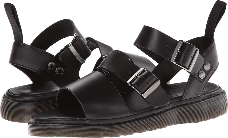 Dr. Marten's Shore Reinvented Gryphon, Unisex-Adult Sandals, Black, 3 UK(36 EU)