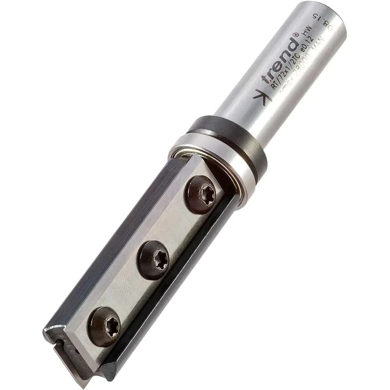 Trend Professional Rota-Tip Profiler Two Flute Router Cutter, 1/2 Inch Shank, 19.1mm Cut Diameter & 50mm Cut Length, RT/72X1/2TC