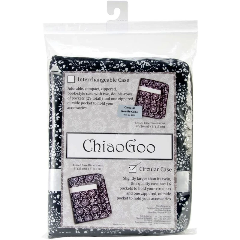 ChiaoGoo Circular Needle case 23x18cm - 1pc