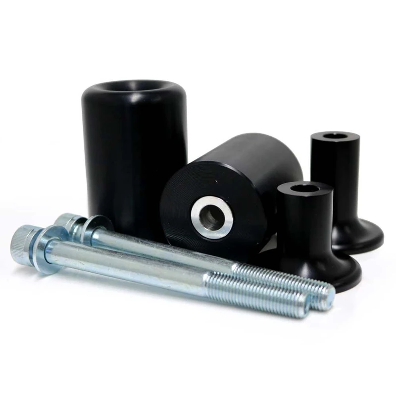 Shogun USA Made Kaw ZX6R ZX-6R ZX6RR ZX636 2013 2014 2015 2016 2017 2018 Black No Cut Frame Sliders Fits ABS & NON ABS Models - 750-4449