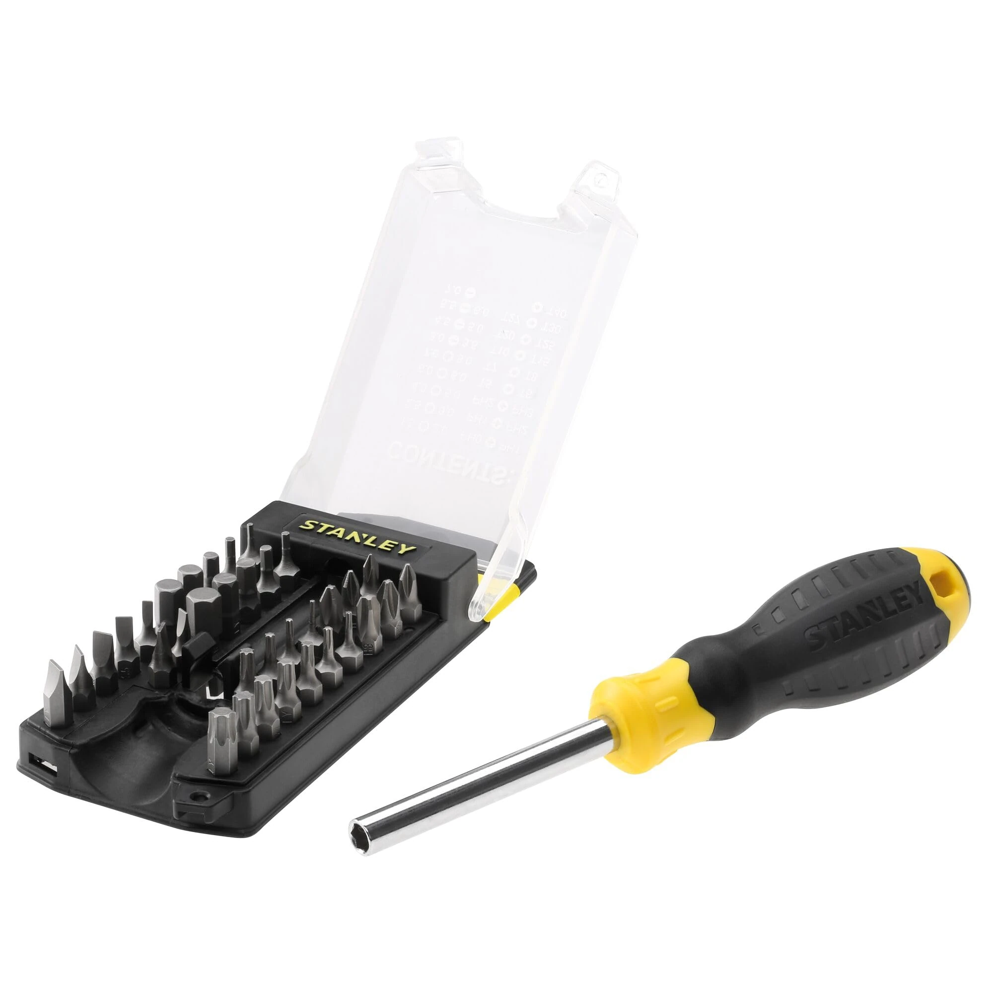 Stanley STHT0-70885 Multi Bit Screwdriver Set (35-Piece), Yellow/Black