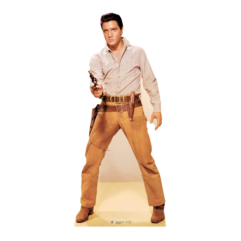 Star Cutouts SC572 Elvis Presley Cowboy Lifesize Cardboard Cutout – Western-Themed Elvis Display for Fans, Parties & Décor