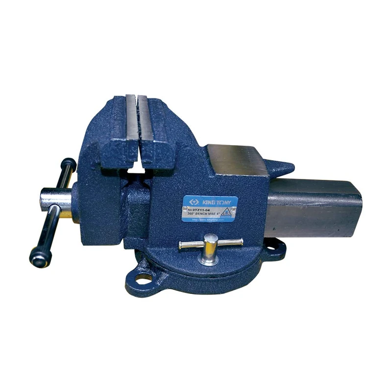 KING TONY 9TZ11-06 360 degrees Cast Steel Bench Vise, 200 mm Size, 155 mm Width