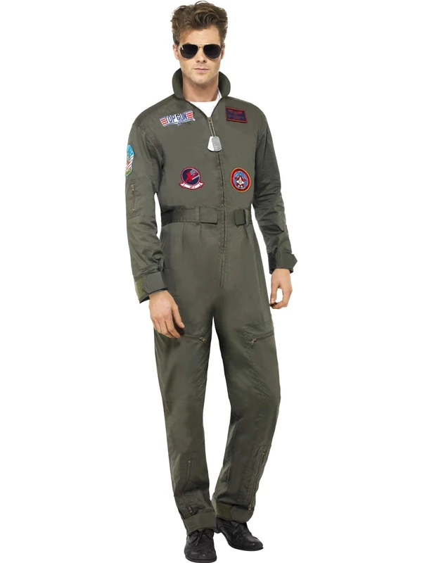 Smiffys Officially Licensed Top Gun Deluxe Male Costume