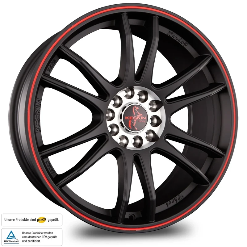 Keskin KT12 8.00 x 19 Offset 45 5.00 x 112.00 Hubhole 72.60 KT128019511212045MBLR