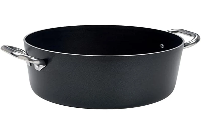 Baldassare Agnelli 3.49L Crystal Deep Saucepot - Black Aluminium