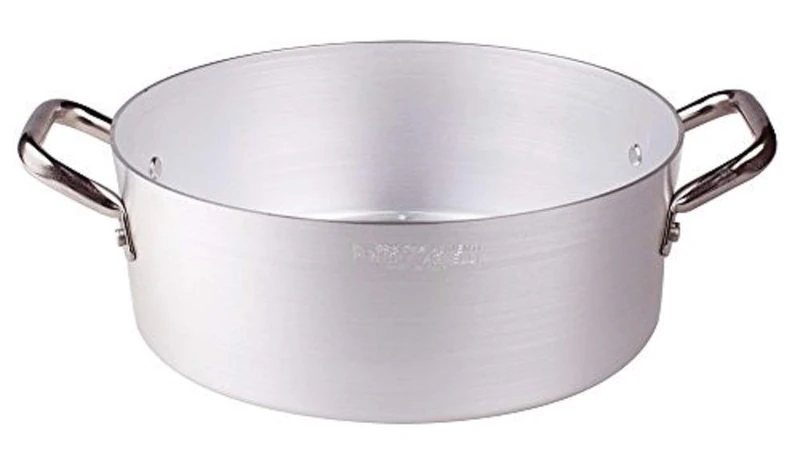 Pentole Agnelli Aluminium Inbox Casserole Pot 2 Mm. Thick With 2 Handles, Diameter - 32 Cm.