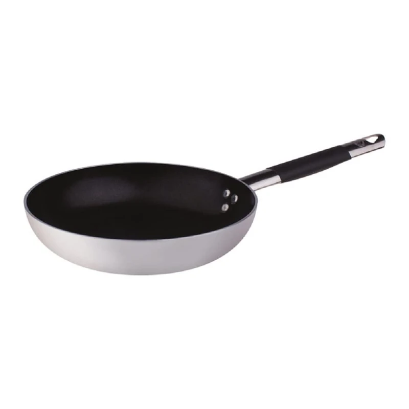 Pentole Agnelli Aluminium Teflon Platinum Saute Pan 3-5 Mm. Thick, Diameter 24 Cm., Colour - Silver