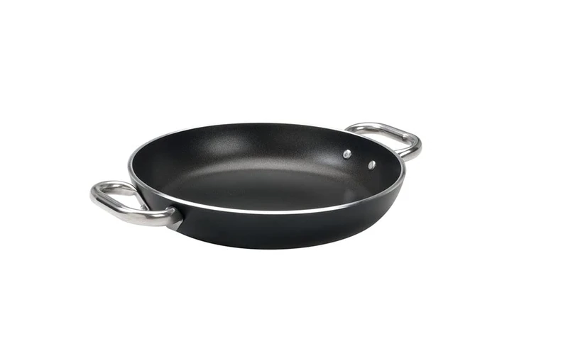 Pentole Agnelli Aluminium Black Cristal Omelette Pan 5 Mm. Thick, Diameter 45 Cm, 45 cm