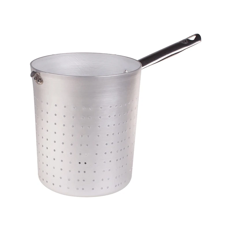 Pentole Agnelli Professional Aluminium 3 Mm. Pasta Colander With Handle, Diameter 20 Cm.