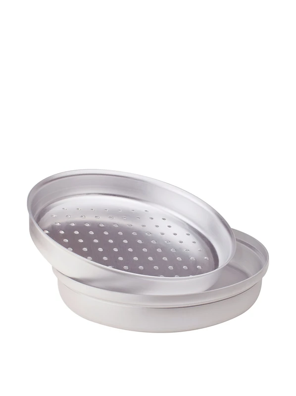 Pentole Agnelli ALMA29232 Professional Aluminium 3 Mm. Pot for Flouring Fish, Diameter 32 Cm, Silver