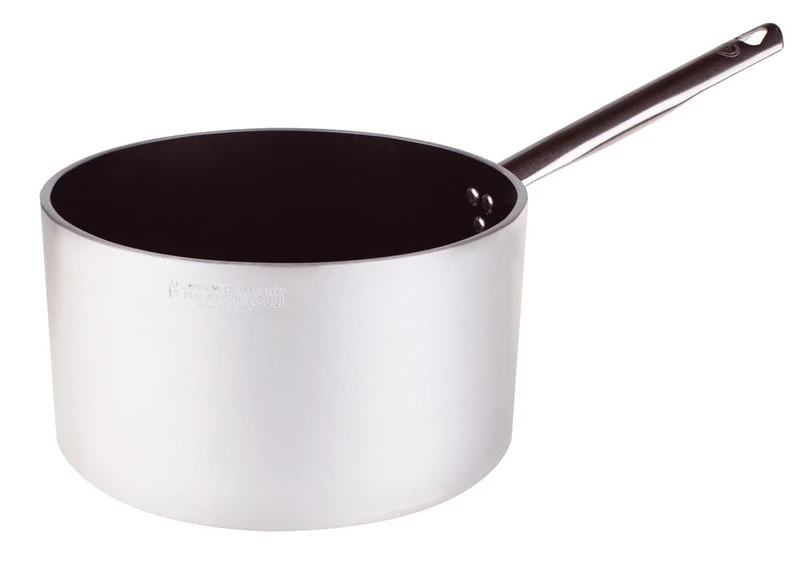 Pentole Agnelli Aluminium Anti - Adherent Professional 5 Mm. Saucepan With Tubular Handle, Diameter 28 Cm. - Image 1