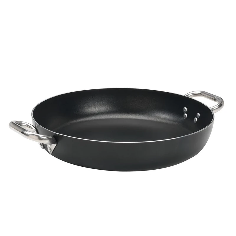 Pentole Agnelli Aluminium Black 3 Mm. Crystal Omelette Pan With 1 Handle, Diameter 40 Cm.