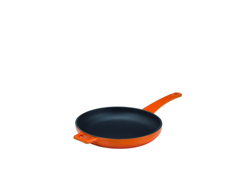 Pentole Agnelli COGHSFP11120O Frying Pan with Cast Iron Handle, Diameter 20 Cm, Orange