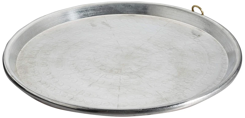 Pentole Agnelli COCU43/342 Tin Plated Copper Conical Baking Tin with Rim, Height 2 cm, Diameter 42 cm