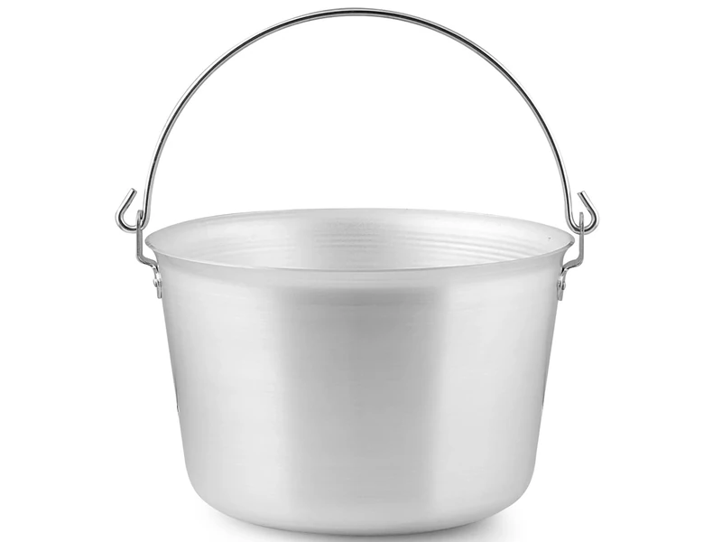 Pentole Agnelli Professional Aluminium 3 Mm. Polenta Pot With Bow Handle, Diameter 40 Cm.