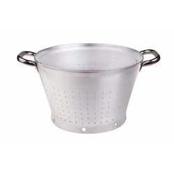 Pentole Agnelli Professional Aluminium 3 Mm. Conical Colander With 2 Handles, Diameter 35 Cm.