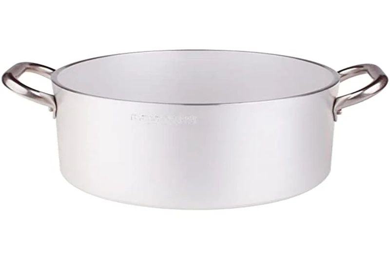 Pentole Agnelli ALMR110432 High Radiant Cylindrical Casserole, Professional Aluminum 5 mm, 32 cm