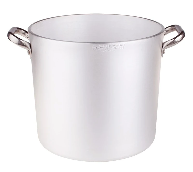 Pentole Agnelli Aluminium Professional Radiant Cylindrical Stockpot With 2 Handles, Diameter - 28 Cm.