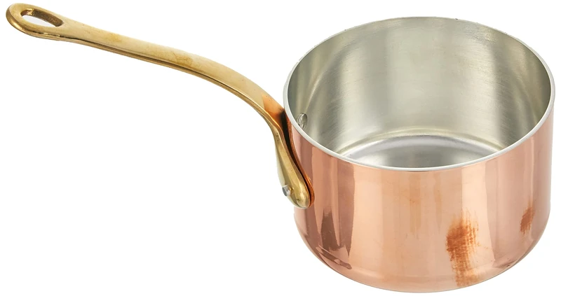Pentole Agnelli ALCU105F12 High Tin-Plated Copper Casserole with 1 Handle, 12 cm
