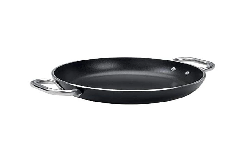 Pentole Agnelli Aluminium Black Cristal Omelette Pan 5 Mm. Thick, Diameter 40 Cm.