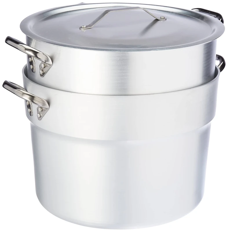 Pentole Agnelli Professional Aluminium 3 Mm. Vegetable Casserole Pot, Diameter 36 Cm, Silver