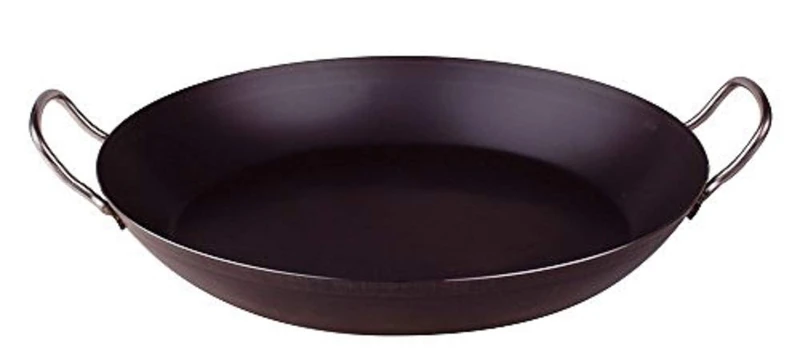 Pentole Agnelli Iron Parella Frying Pan With Two Handles, Diameter 34 Cm.